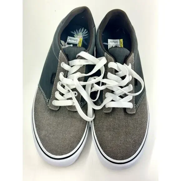 Vans Off The Wall Mens Size 11.5 Green/grey Low Top Skate Casual Sneaker 500714 - Picture 2 of 9